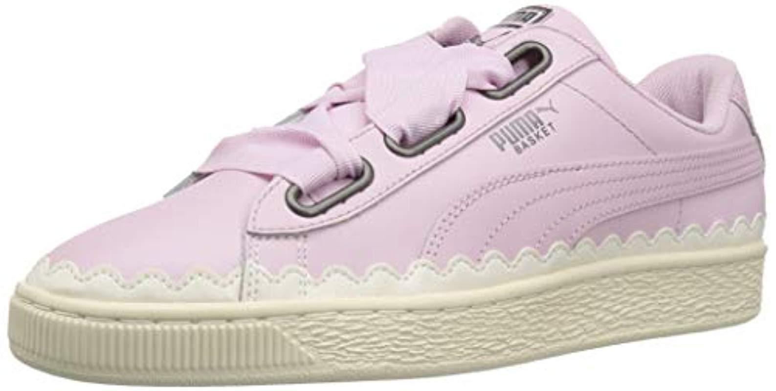 puma basket heart scallop sneaker