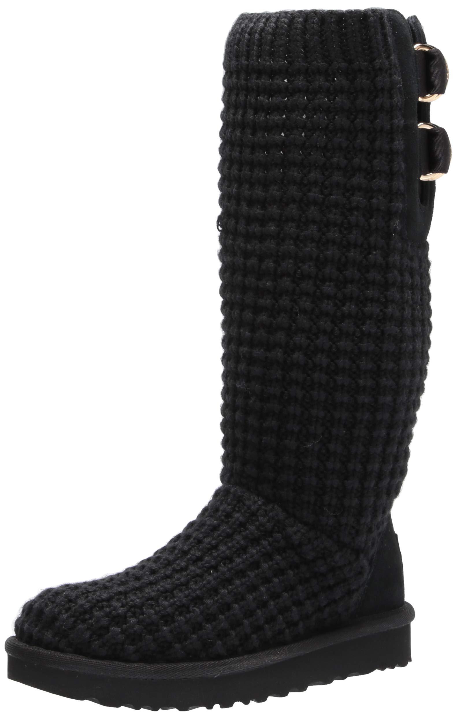 UGG Suede Womens Classic Solene Tall Fashion Boot in Black - Lyst