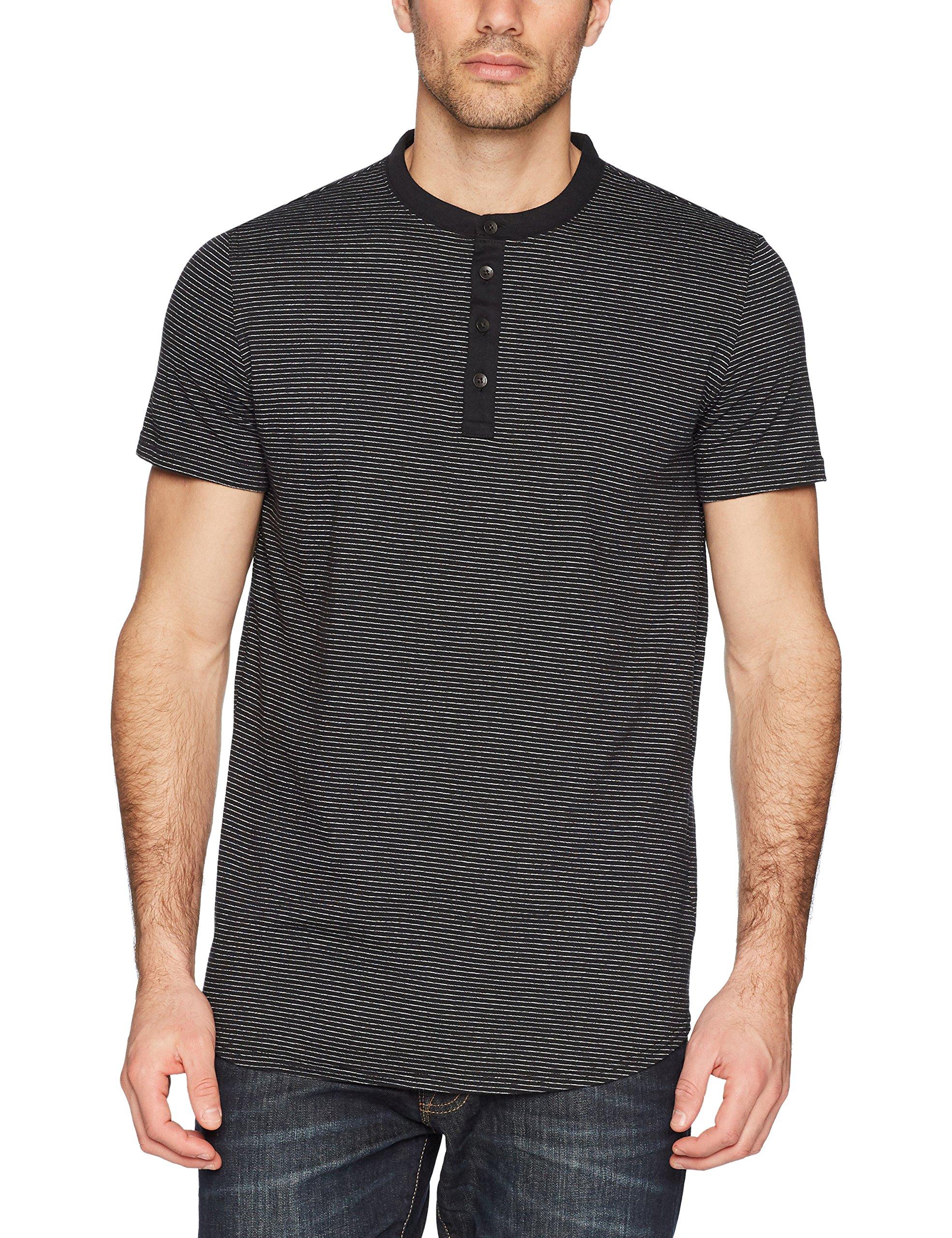 Calvin Klein Short-sleeve Cotton Henley T-shirt in Black for Men - Save ...