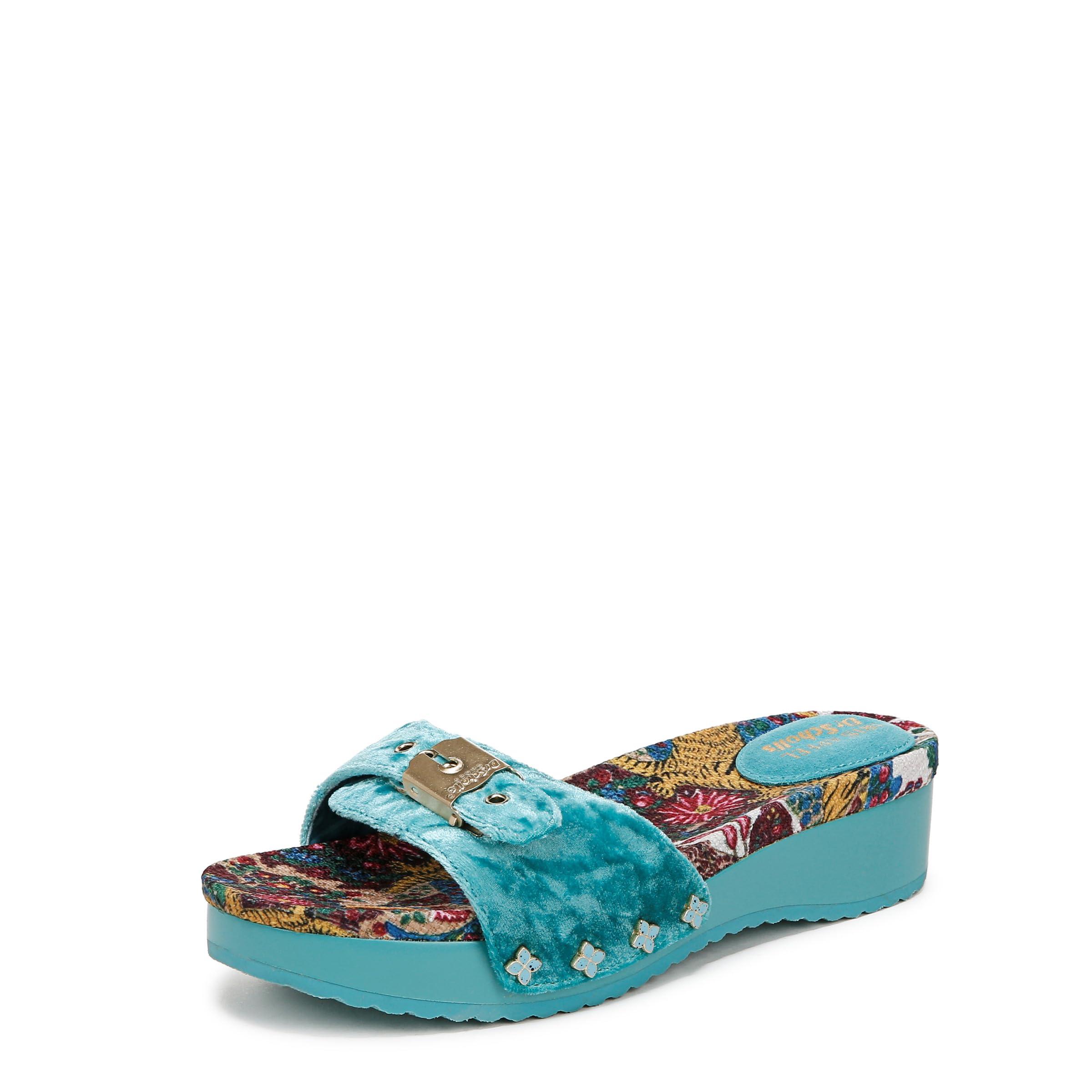 Scholls X Iris Apfel S Original Too Sandal Tiger Multi Fabric