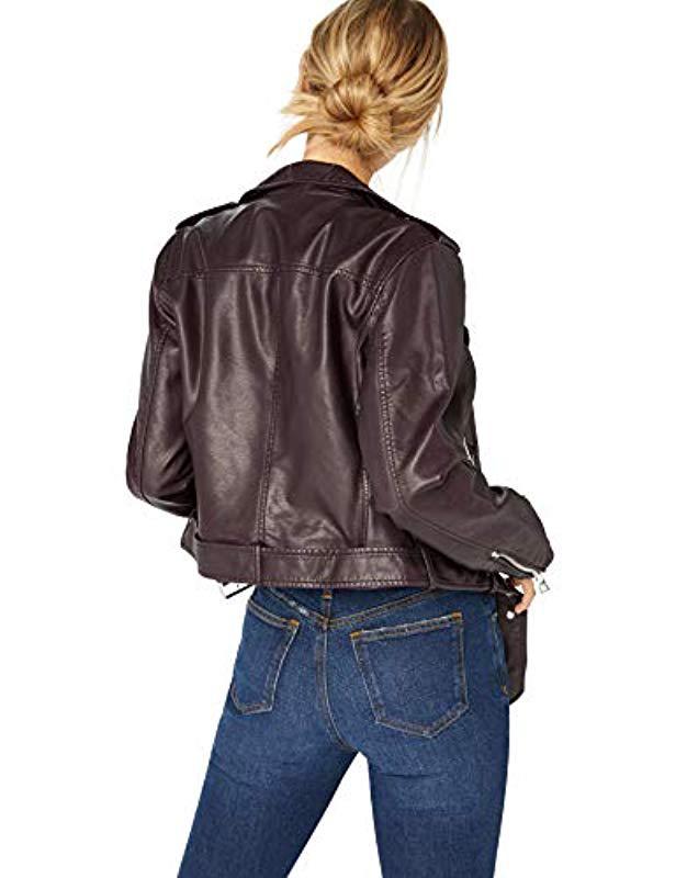 Lyst Levi S Faux Leather Asymmetrical Belted Motorcycle Jacket In Lyst Levi S Faux Leather Asymmetrical Belted Motorcycle Jacket In Brown