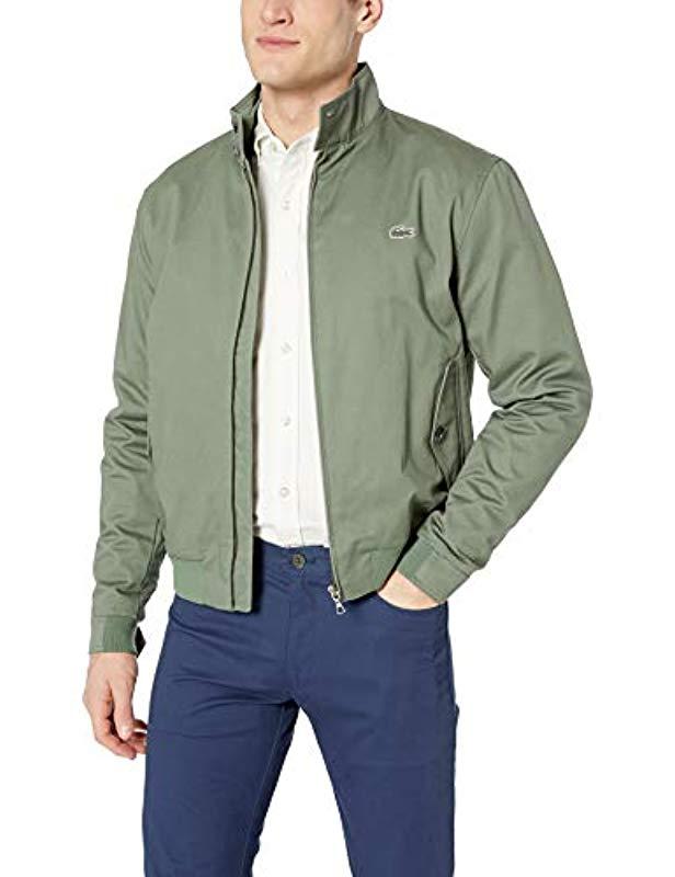 lacoste cotton twill jacket