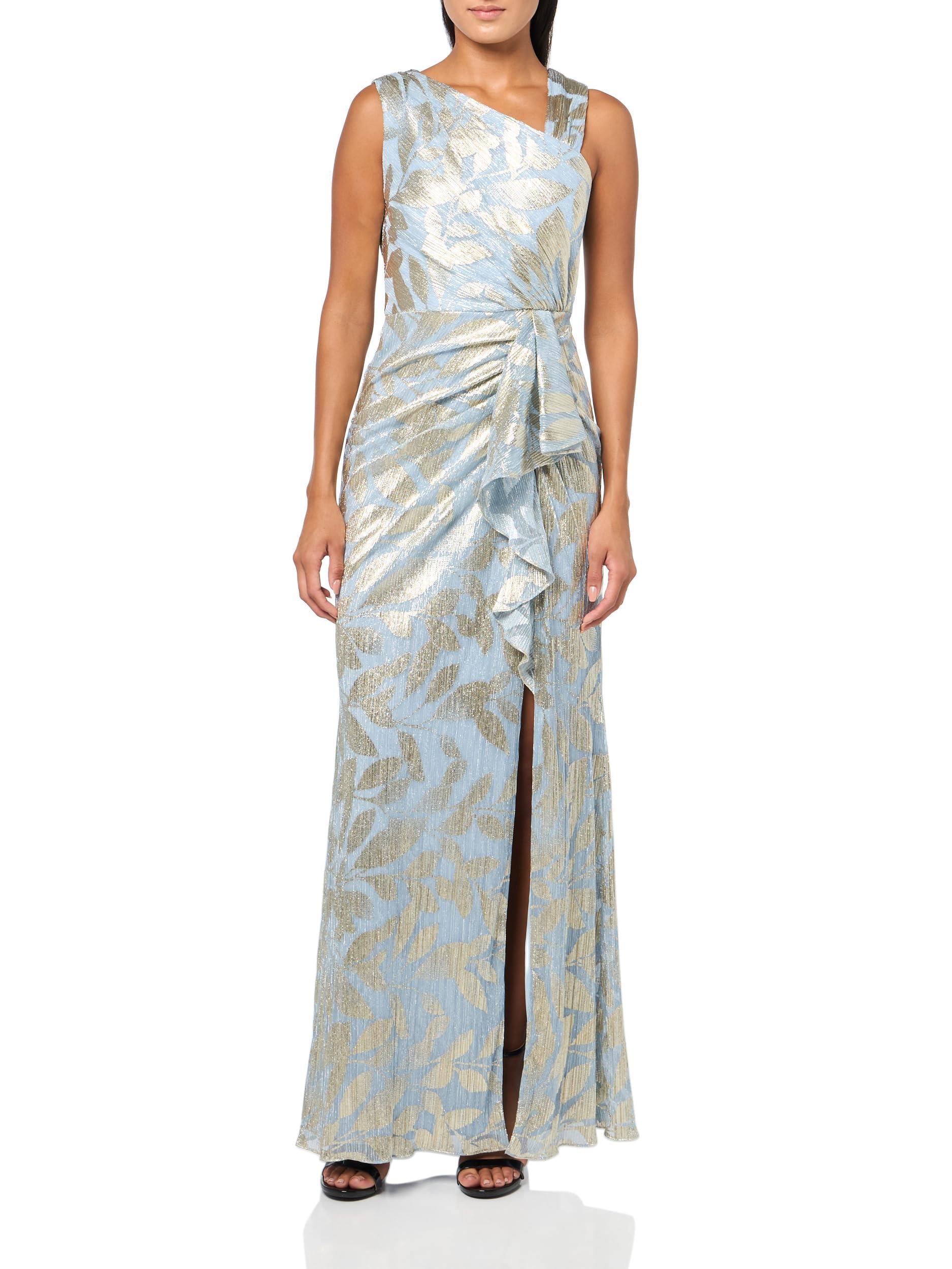 Adrianna Papell ★【ガウン】 Foil Printed Asymmetric Gown Adrianna Papell Plus Size Foil-Print Asymmetric Gown - Macy's