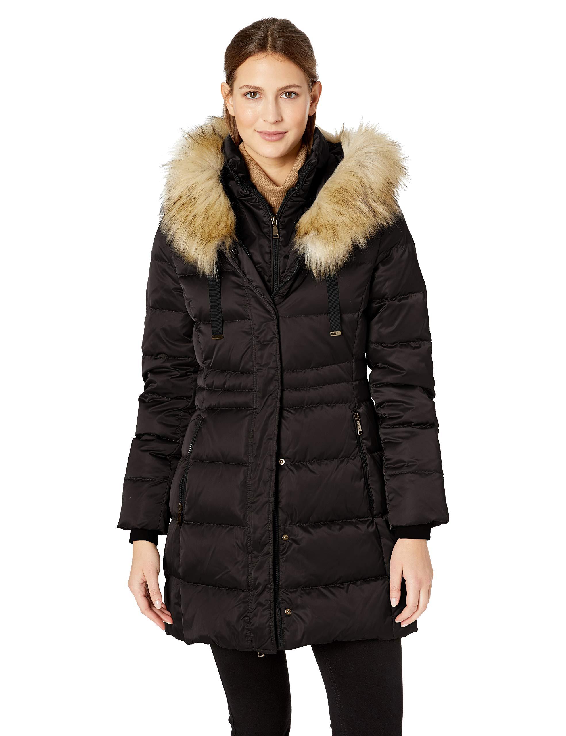 fitted puffer coat