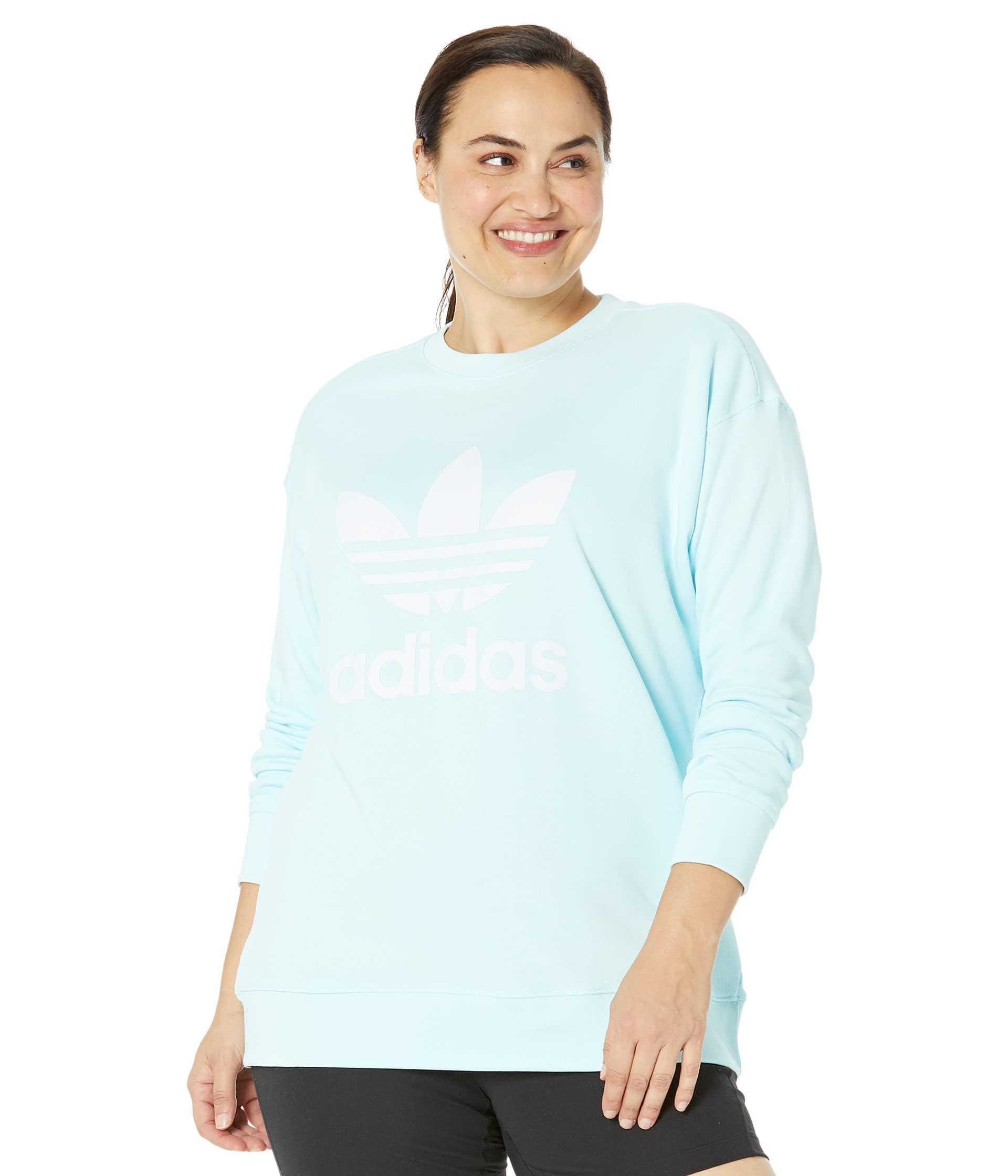 adidas Originals Trefoil Crew Sweatshirt in Blue | Lyst