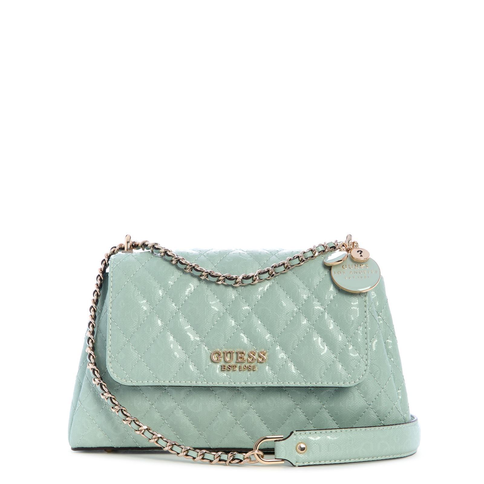Guess Isemay Convertible Crossbody Flap in Green Lyst UK