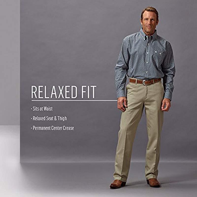 wrangler riata flat front slacks