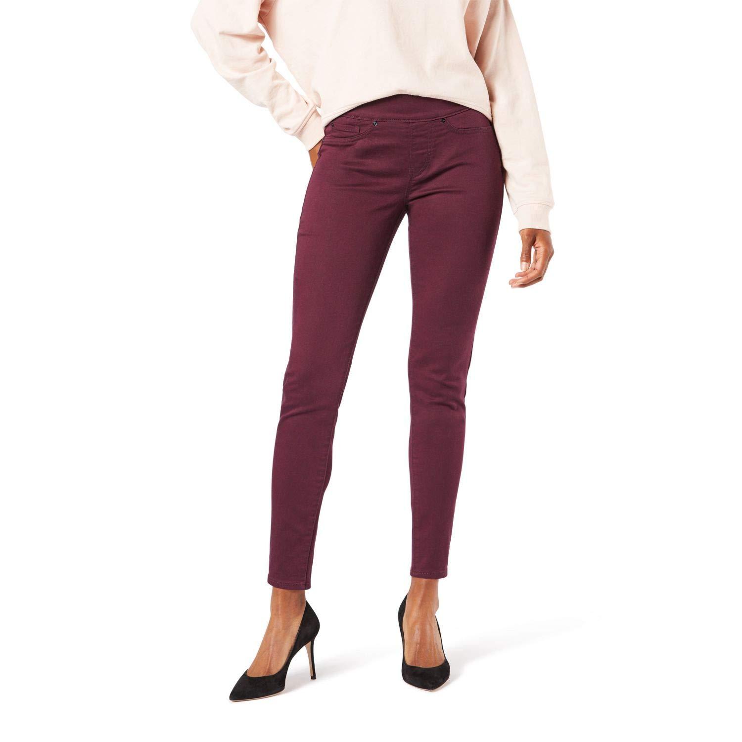 Signature by Levi Strauss & Co. Gold Label Totally Shaping Pull-on Skinny  Jeans in Red | Lyst