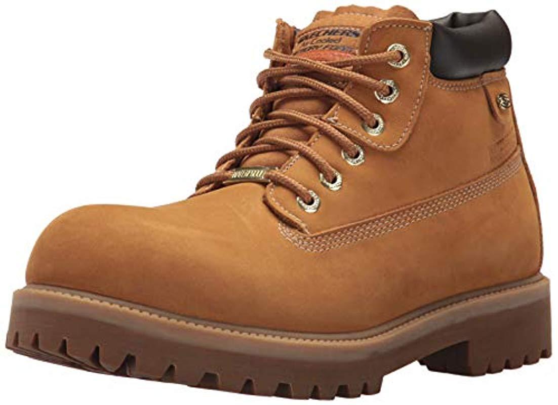 skechers mens tan boots