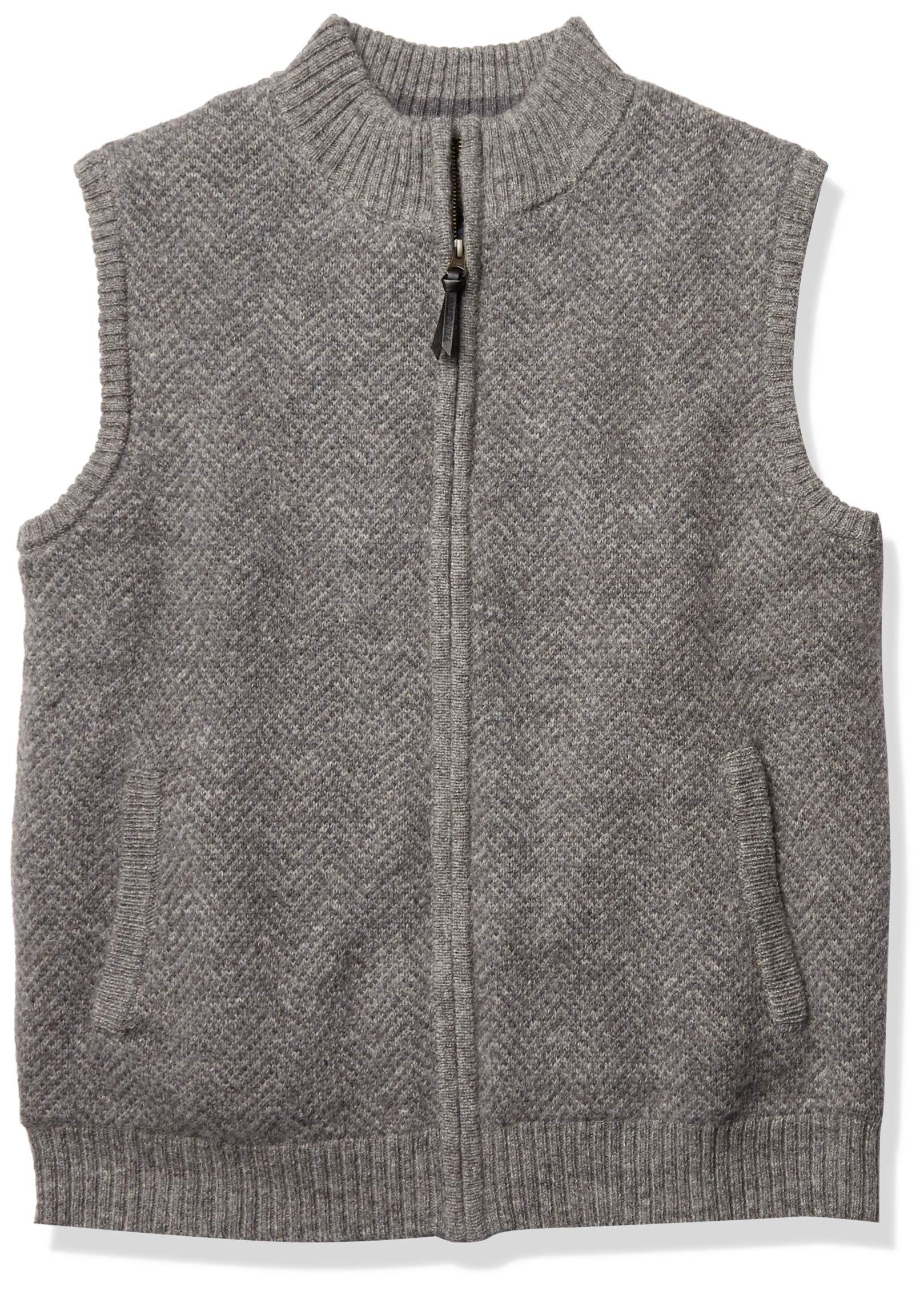 Pendleton Fleece Shetland Zip Sweater Vest in Grey Heather (Gray) for ...