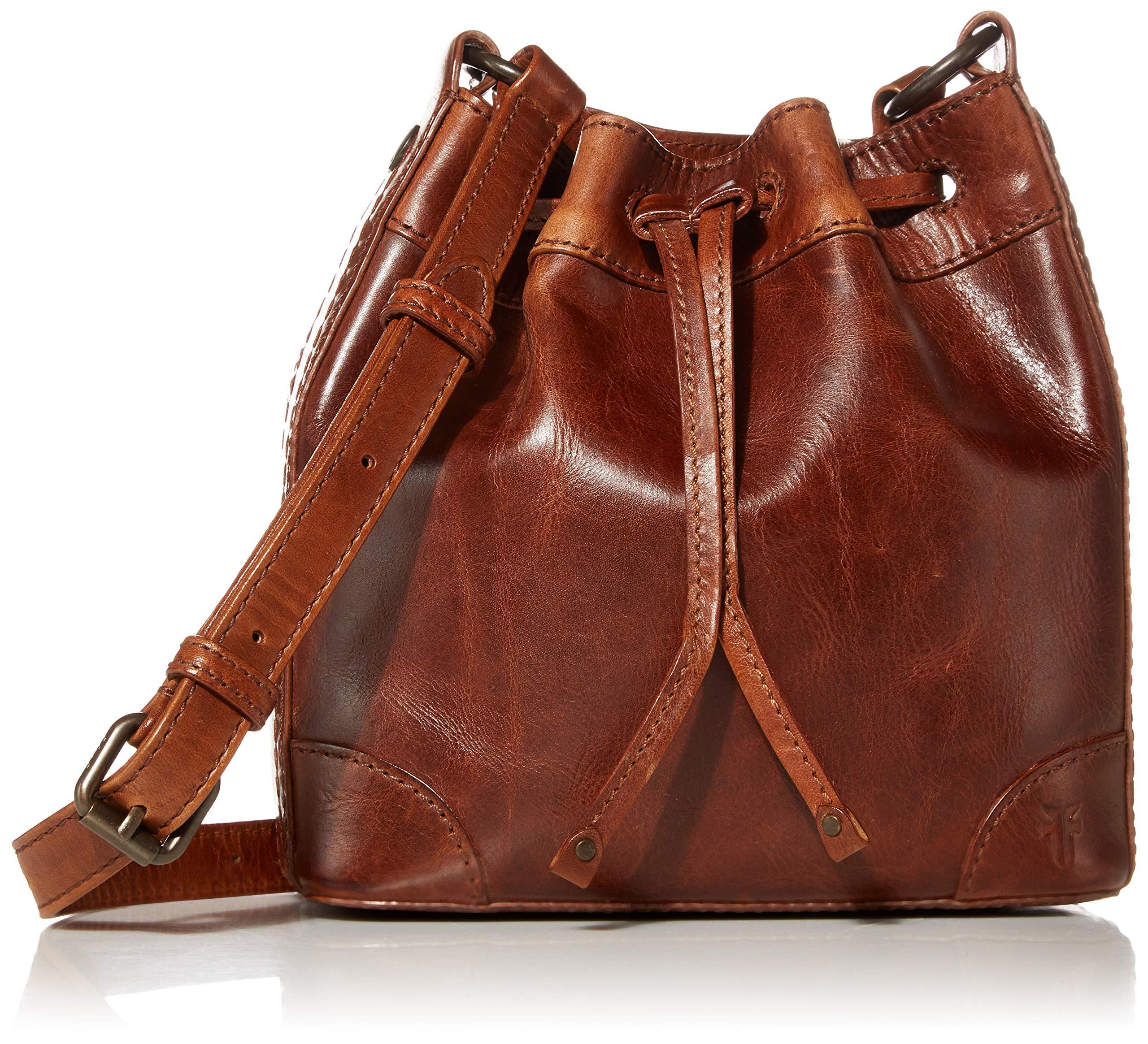 frye brown leather crossbody bag