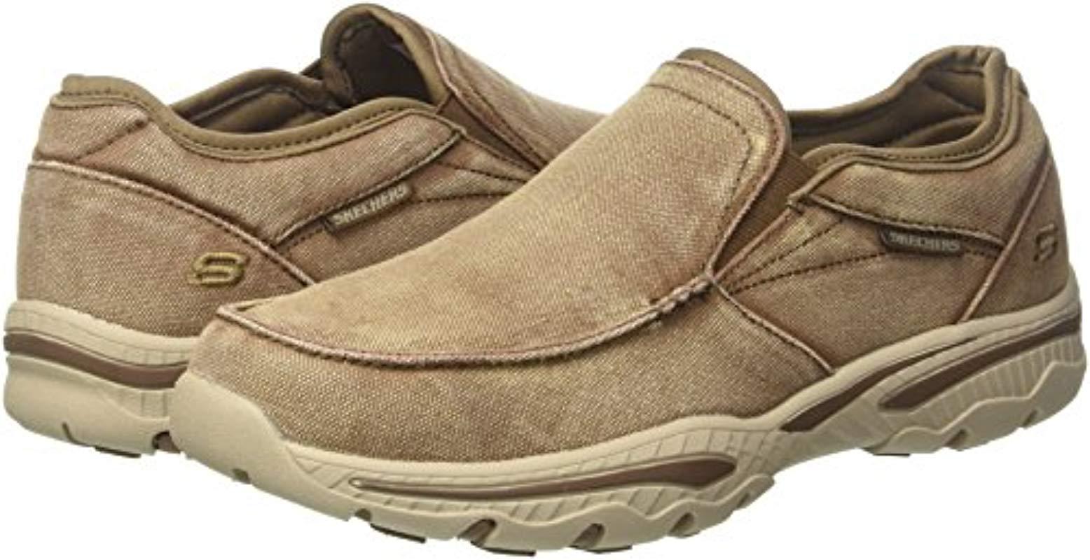Skechers Canvas Relaxed Fit-creston-moseco Moccasin in Light Brown ...