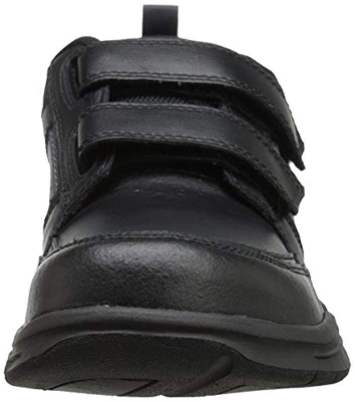 Rockport State O Motion Velcro Strap Walking Shoe- in Black Leather ...