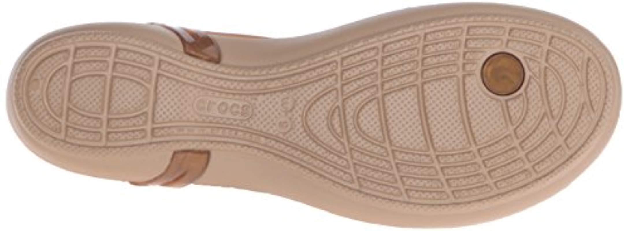 Crocs™ Isabella T-strap Sandals | Lyst