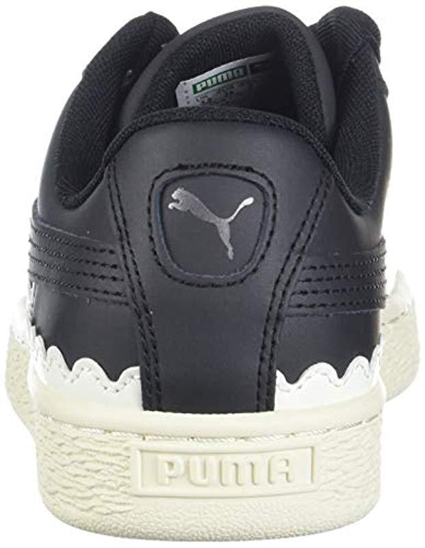puma basket heart scallop sneaker
