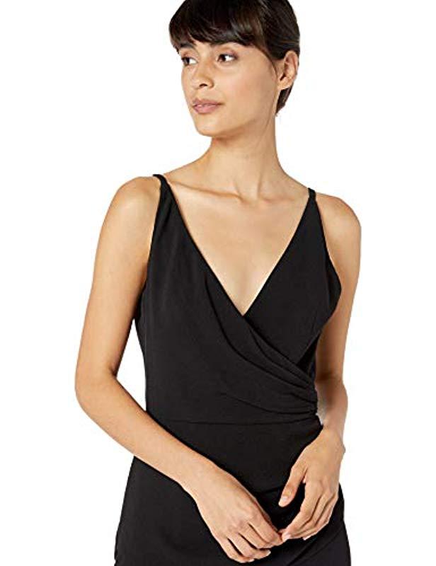 dress the population black jumpsuit
