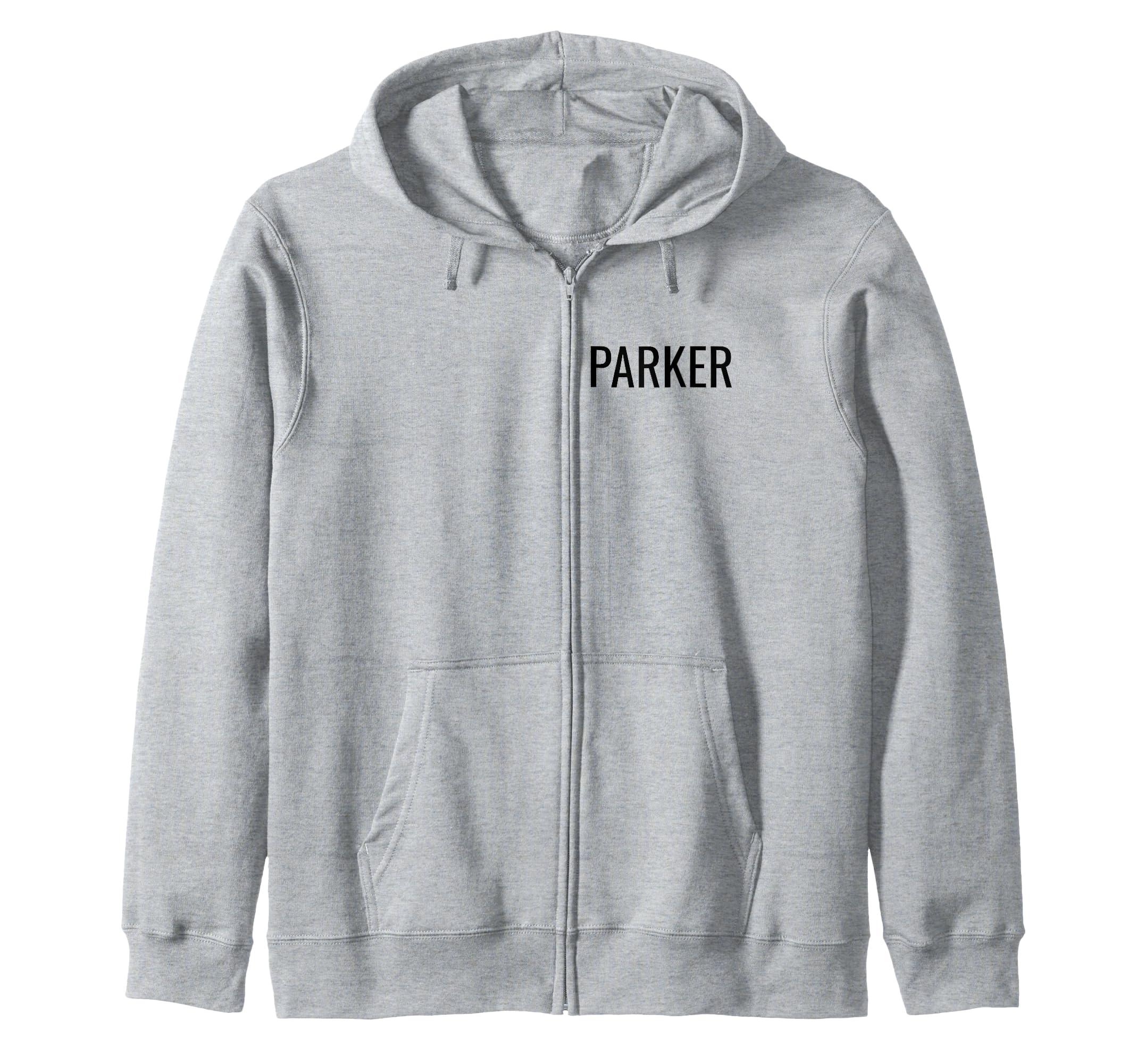Parker Zip Hoodie in Gray Lyst