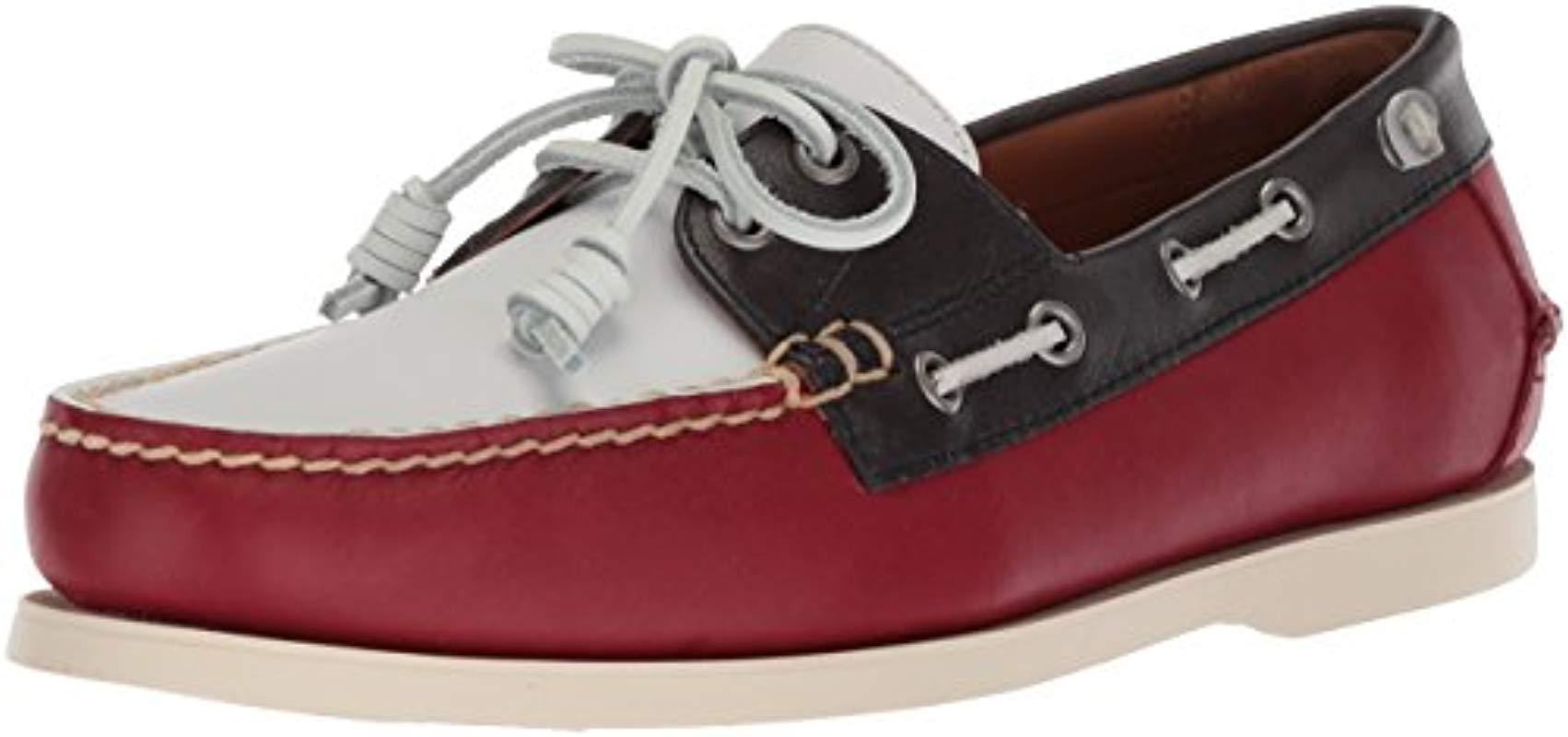 Polo Ralph Lauren Merton Boat Shoe in Red for Men | Lyst