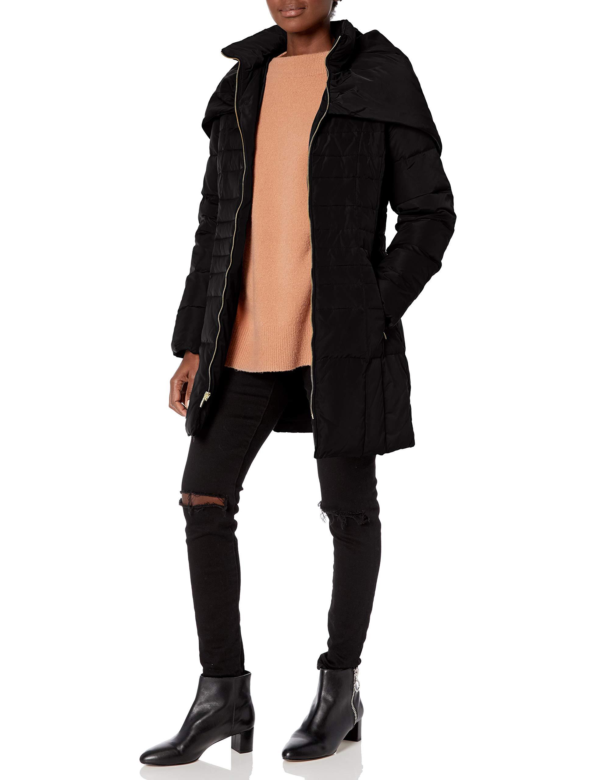 Cole Haan Shawl Collar Taffeta Down Coat in Black - Lyst dakine skate bag