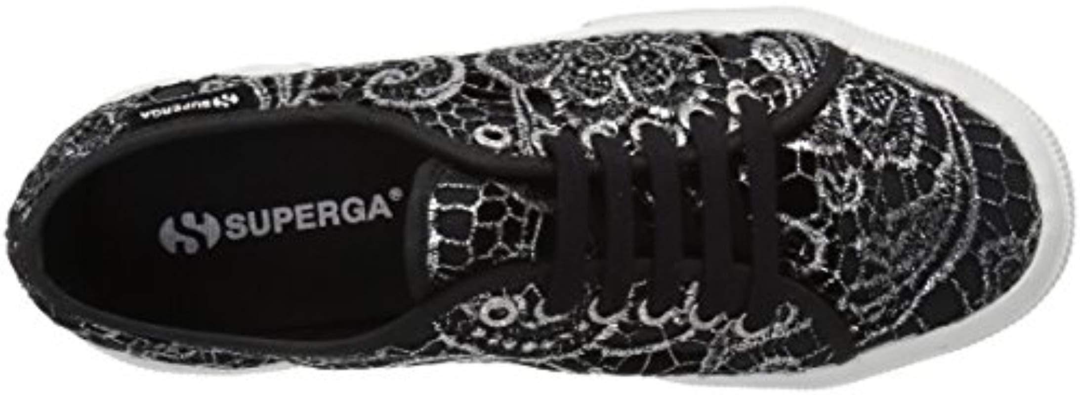 superga black silver