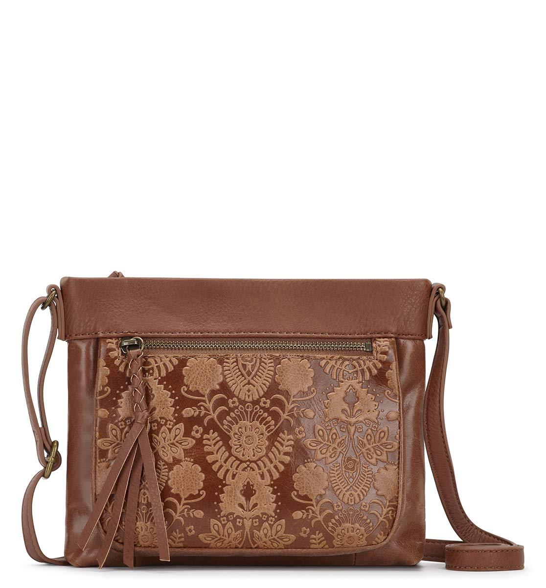 The Sak The Mini Sanibel Crossbody Cross Body in Tobacco Floral