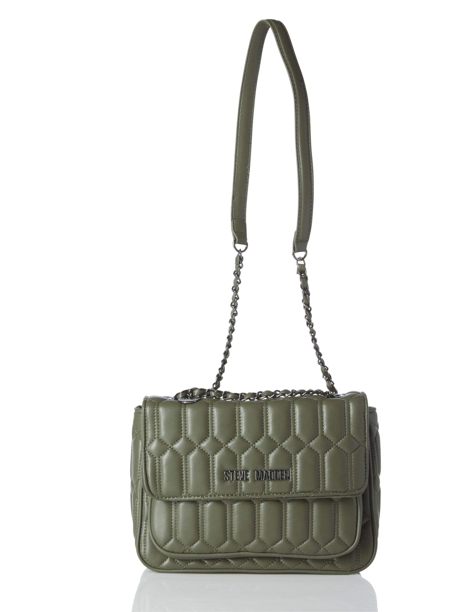 Steve Madden Bniles Quilted Flap Crossbody in Green Lyst