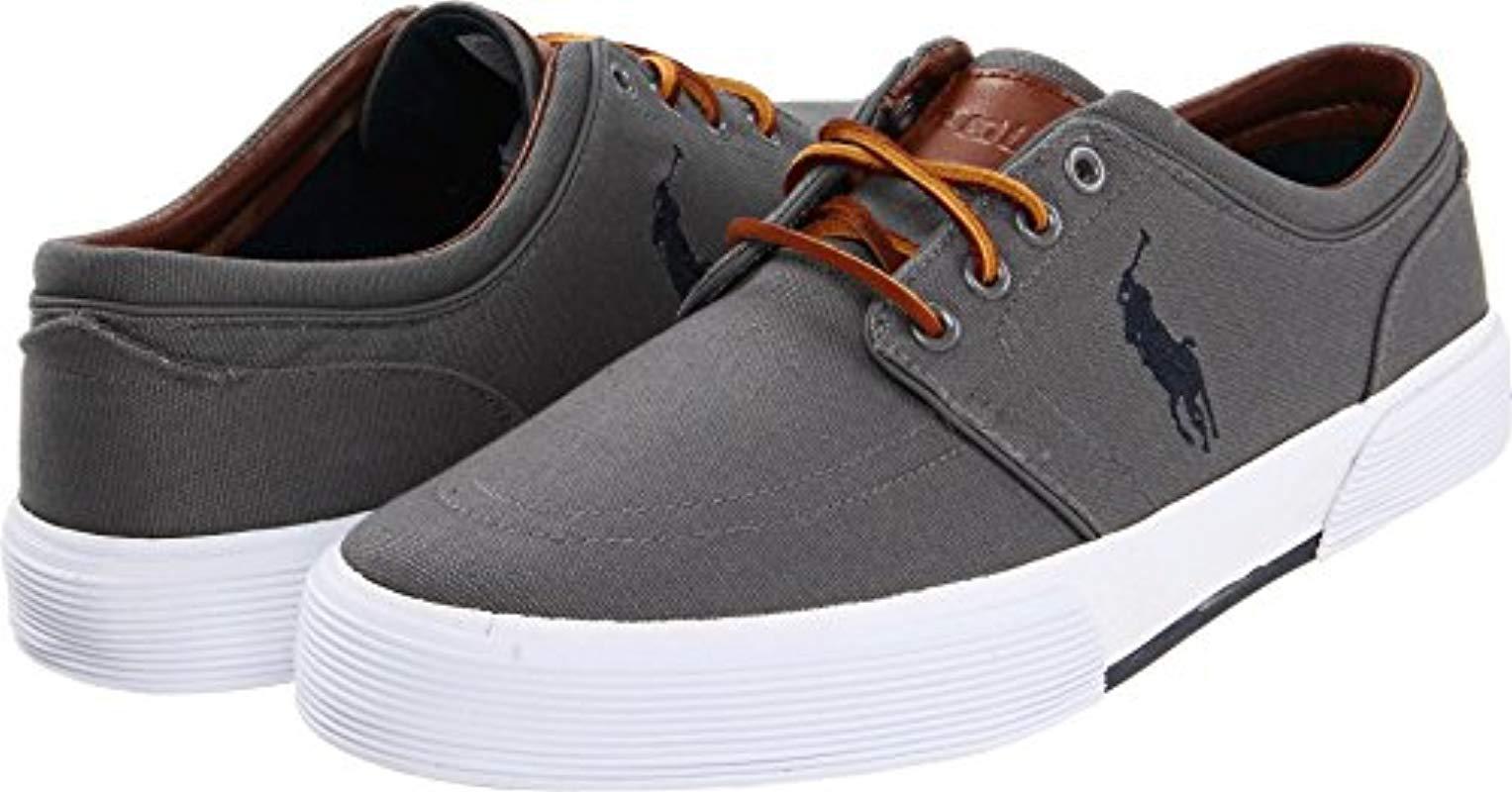 Polo Ralph Lauren Faxon Low-top Canvas Sneaker in Grey (Gray) for Men -  Save 31% | Lyst