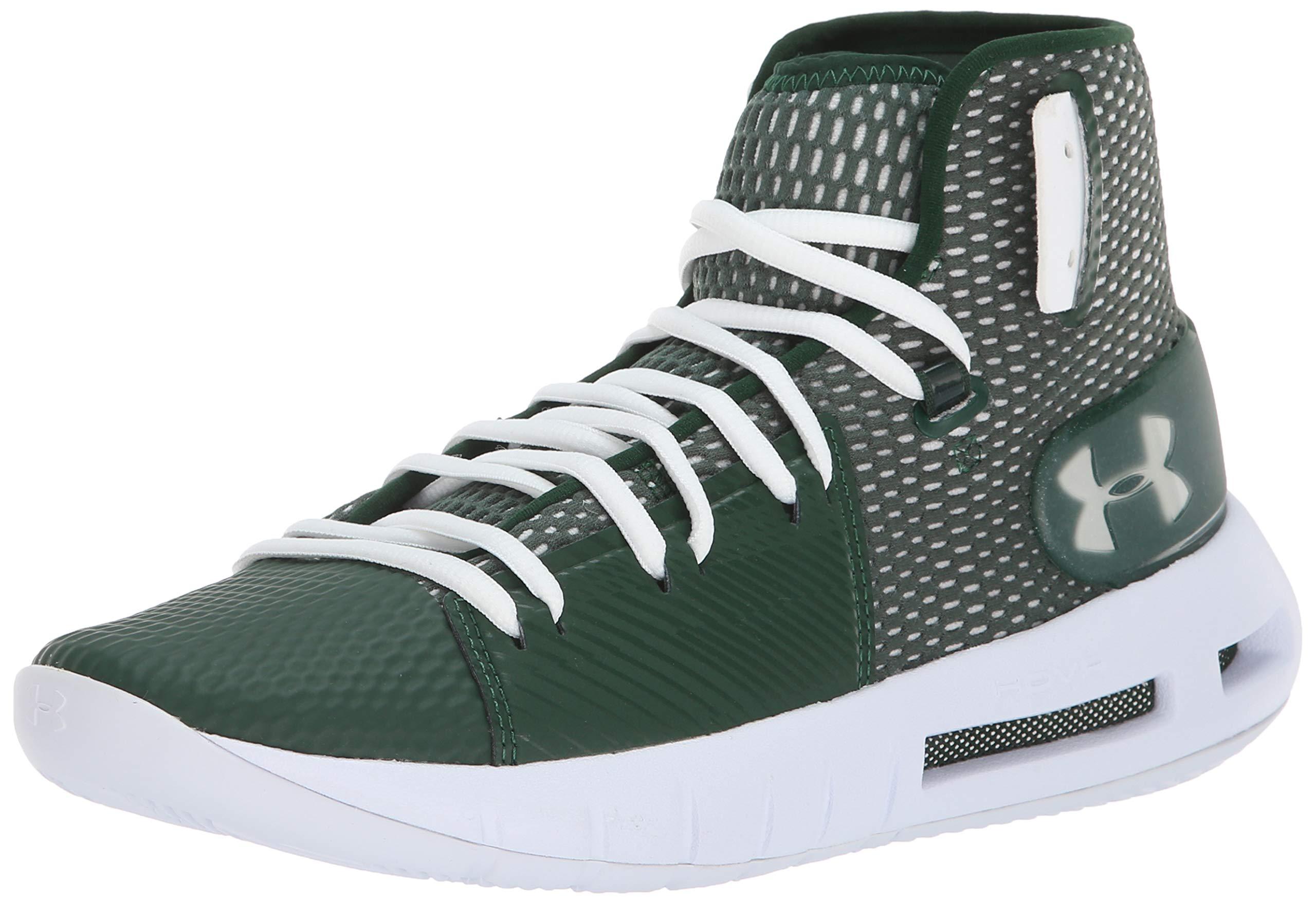 Under Armour Synthetic Drive 5 Basketball Shoe, Forest Green (300