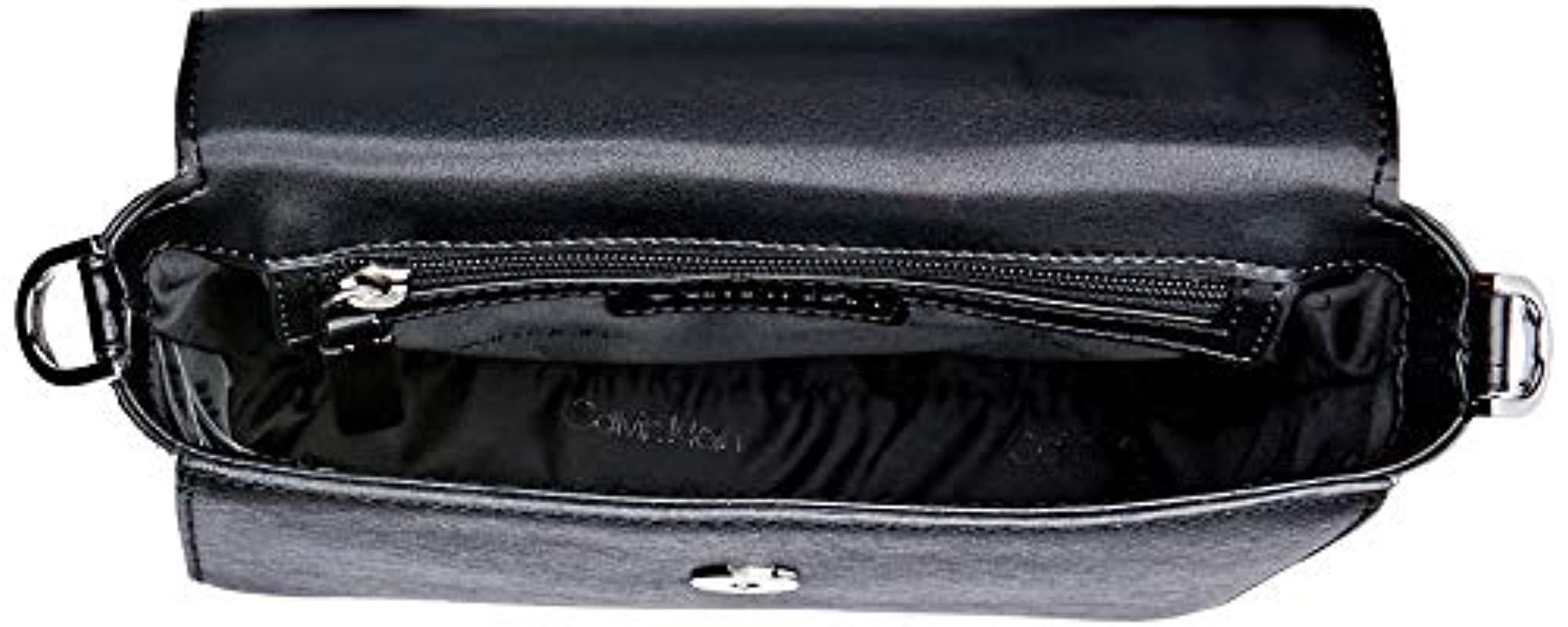 calvin klein raelynn saffiano crossbody