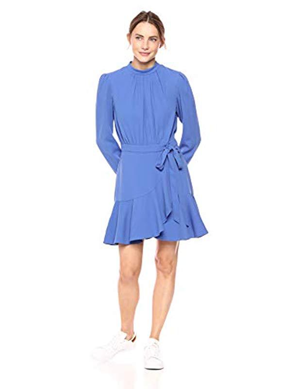 Download Lyst - Finders Keepers Bloom Long Sleeve Mock Neck Wrap ...