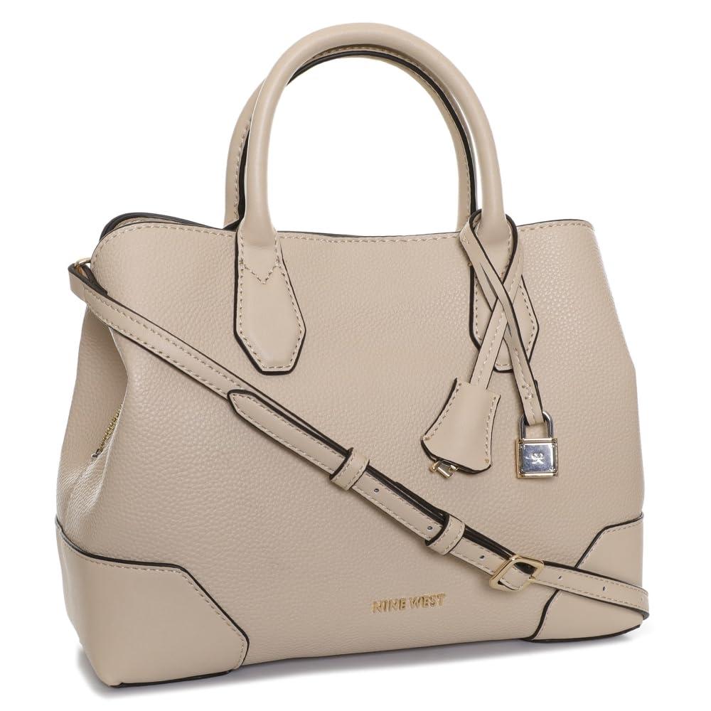 Nine West Brooklyn 3 Comp Satchel in Natural | Lyst