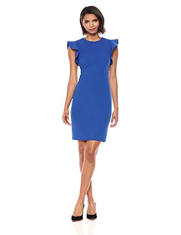 calvin klein cap sleeve gown