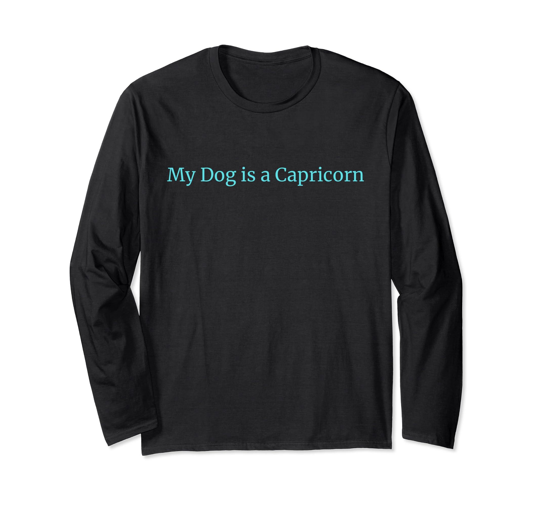 Nike My Dog Is Capricorm Long Sleeve T-shirt in Black | Lyst