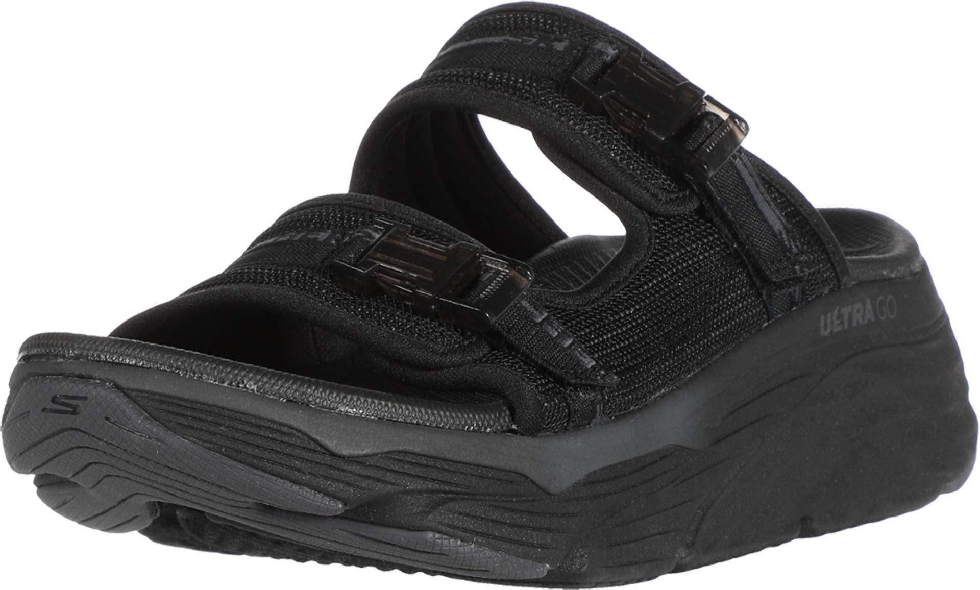 Skechers Max Cushioning-140117 Slide Sandal in Black/Grey (Gray) - Lyst