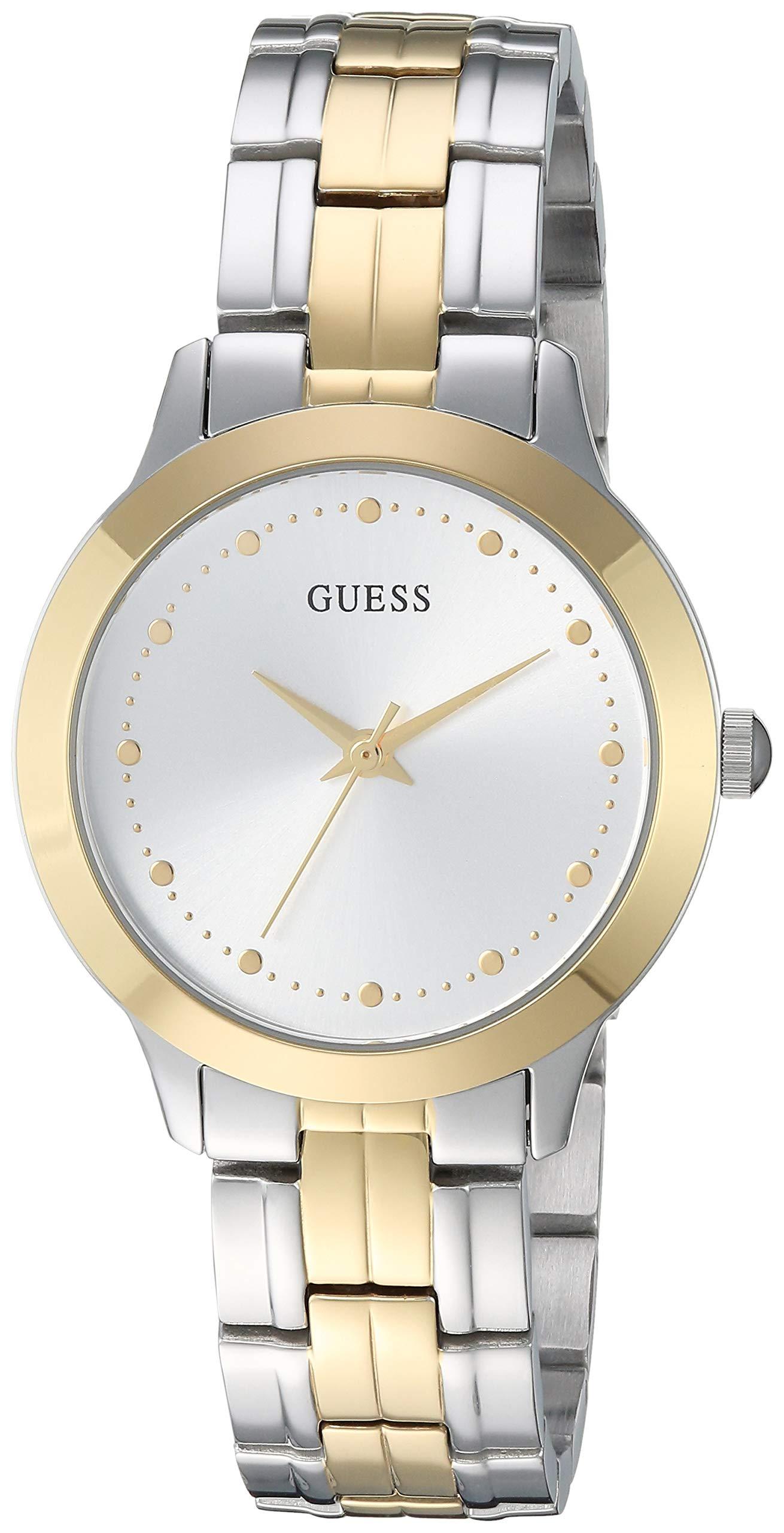 Guess Stainless Steel Japanese Quartz Watch With Leather Strap, Brown, 16  (model: U0884l9) in Black (Metallic) - Save 67% - Lyst