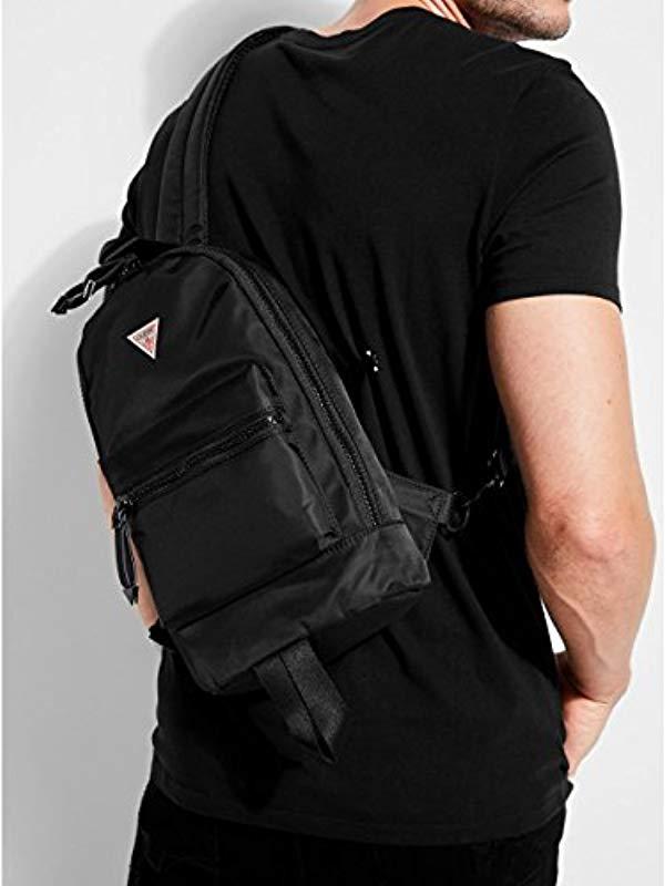 Guess Originals Mini Sling Backpack in Black for Men | Lyst