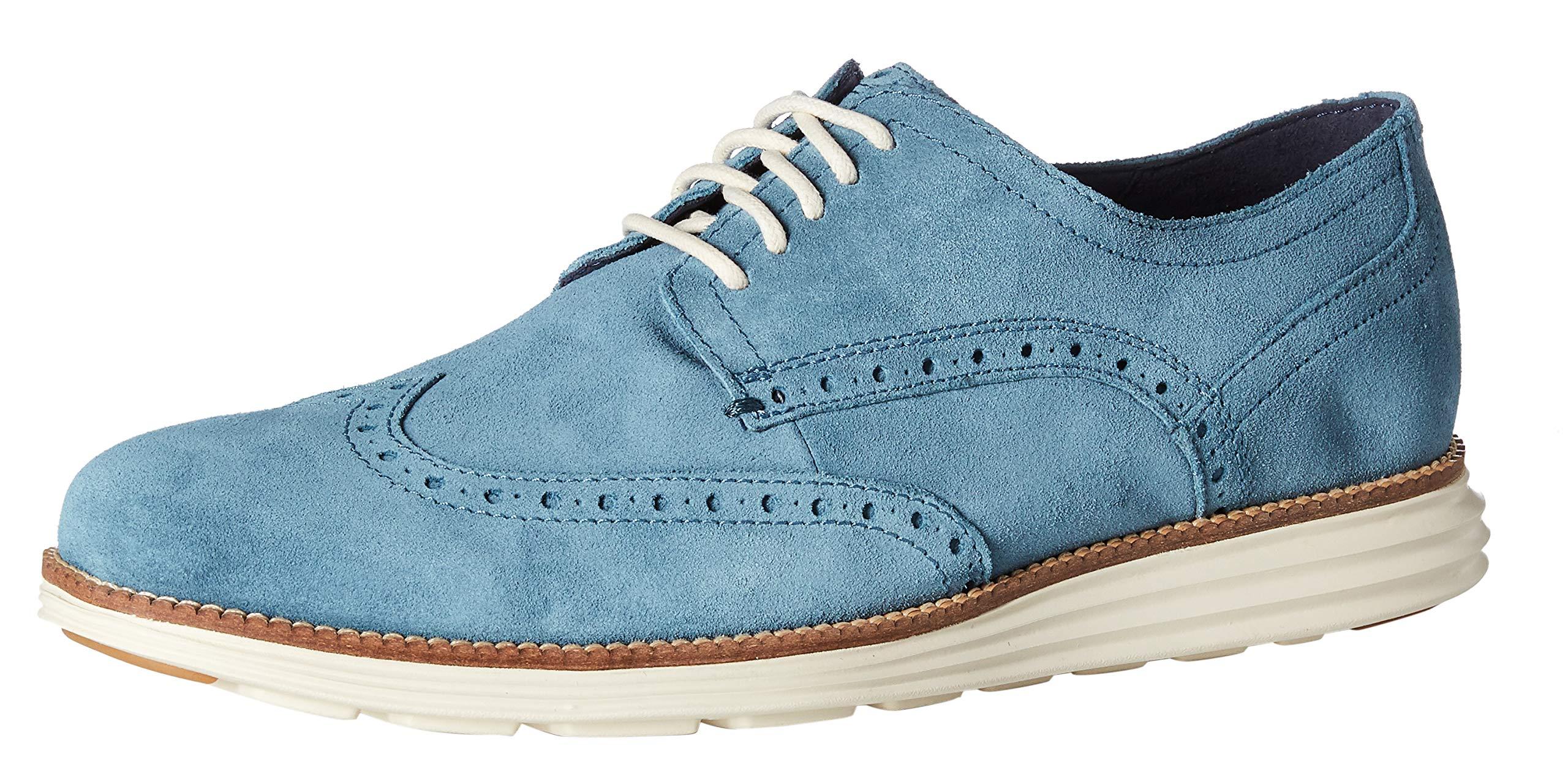 cole haan original grand stitchlite indigo blue wingtip oxfords