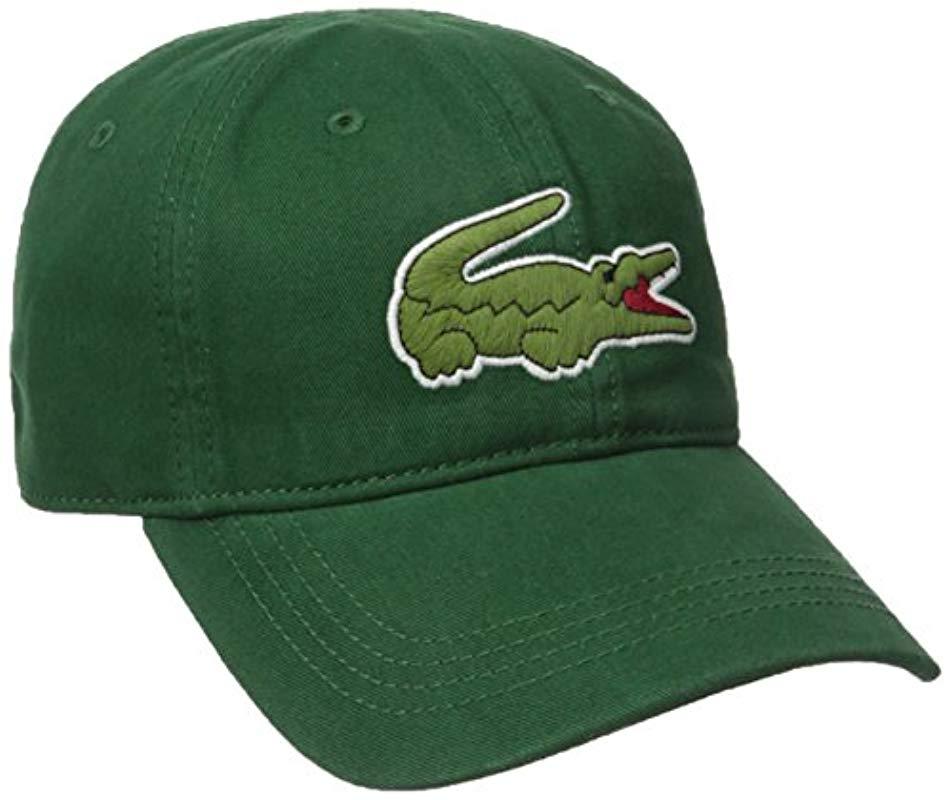 green lacoste hat
