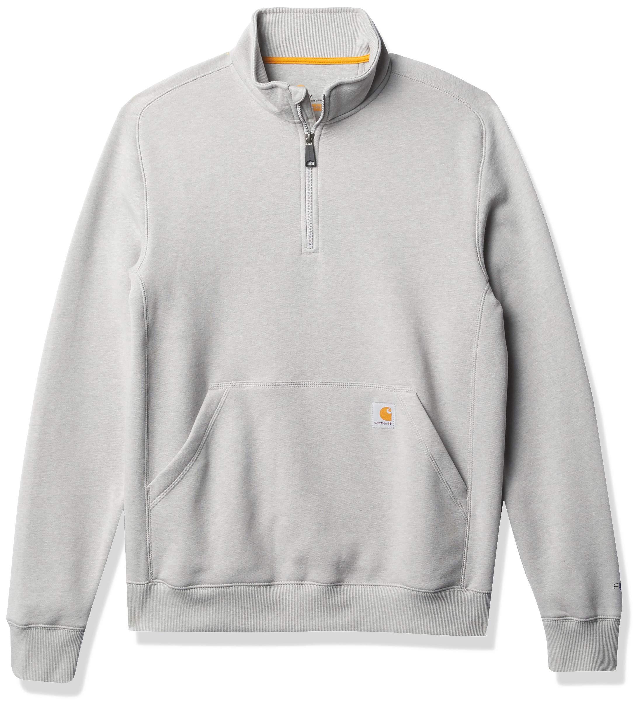 Carhartt Force Relaxed Fit Midweight 1/4 Zip Mock Neck Sweatshirt in Gray  for Men | Lyst