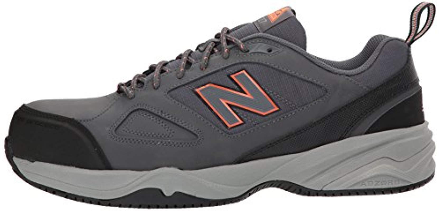 New Balance 627v2 Work Training Shoe in Grey-Orange (Gray) for Men ...