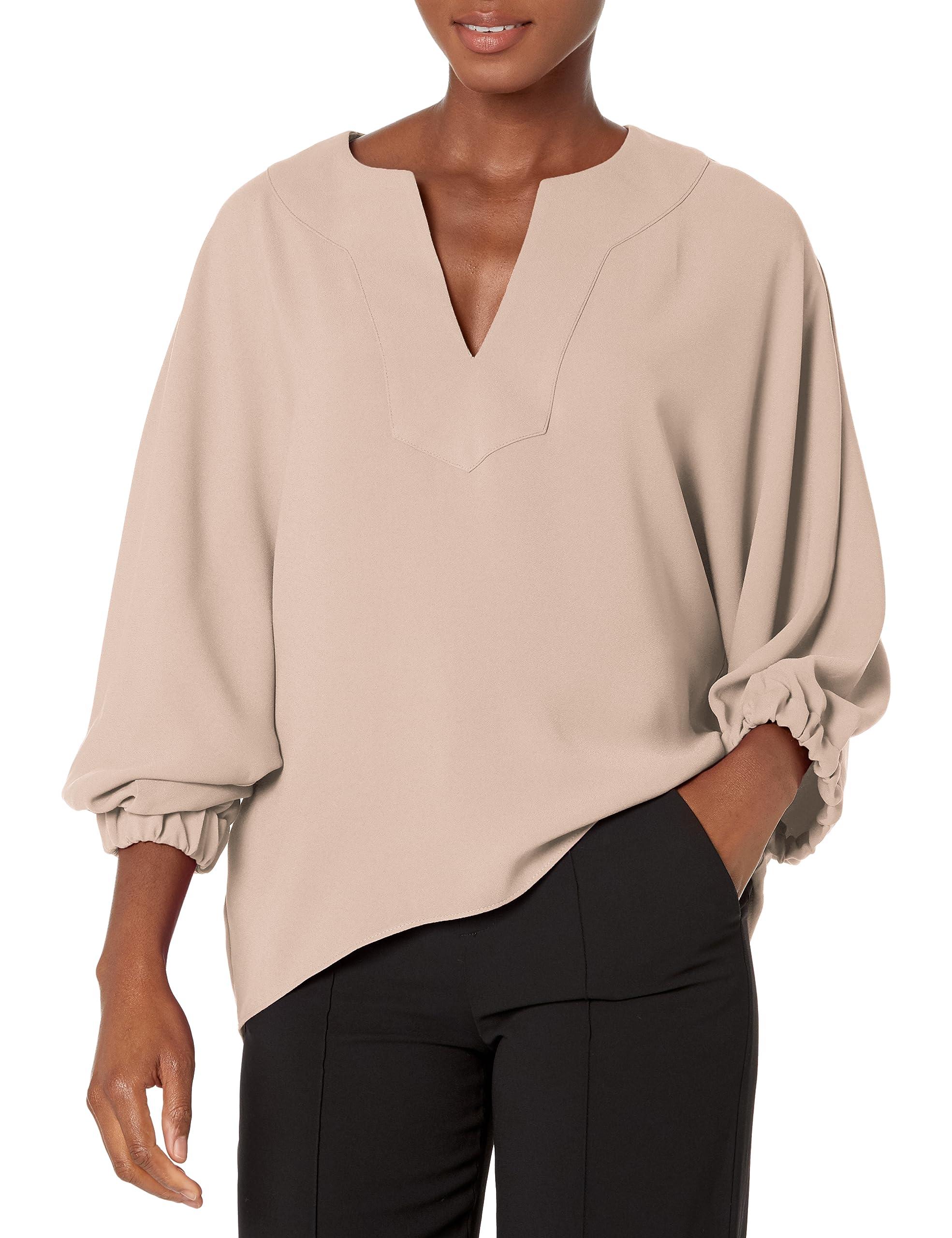 Trina Turk Relaxed Blouse in Natural | Lyst