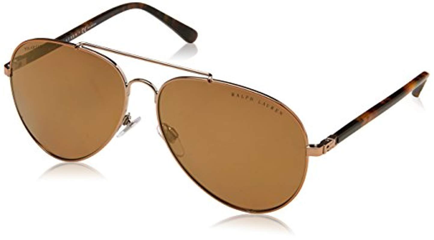 Lyst Ralph By Ralph Lauren 0rl7058 Polarized Iridium Aviator