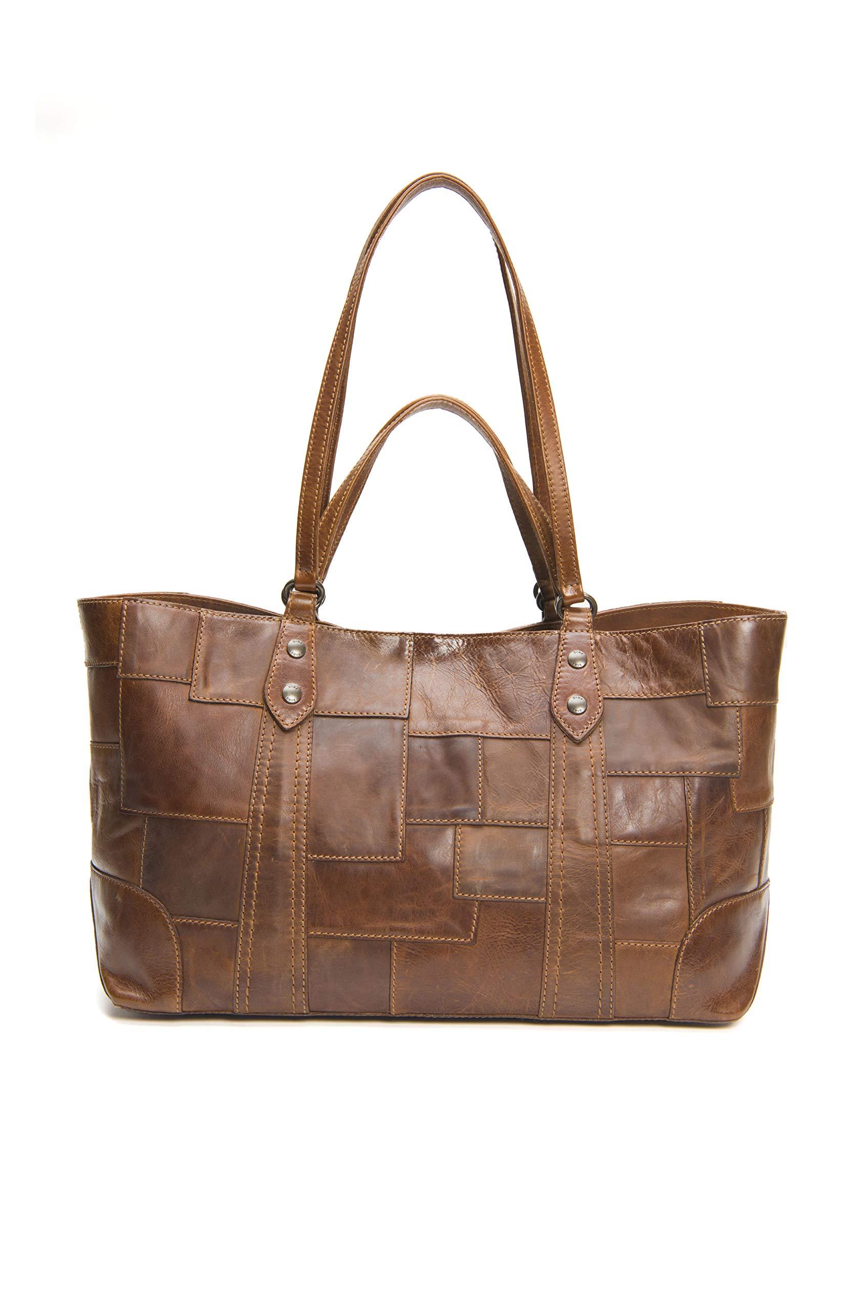 Frye Melissa Patchwork Multi Handle Tote in Brown | Lyst