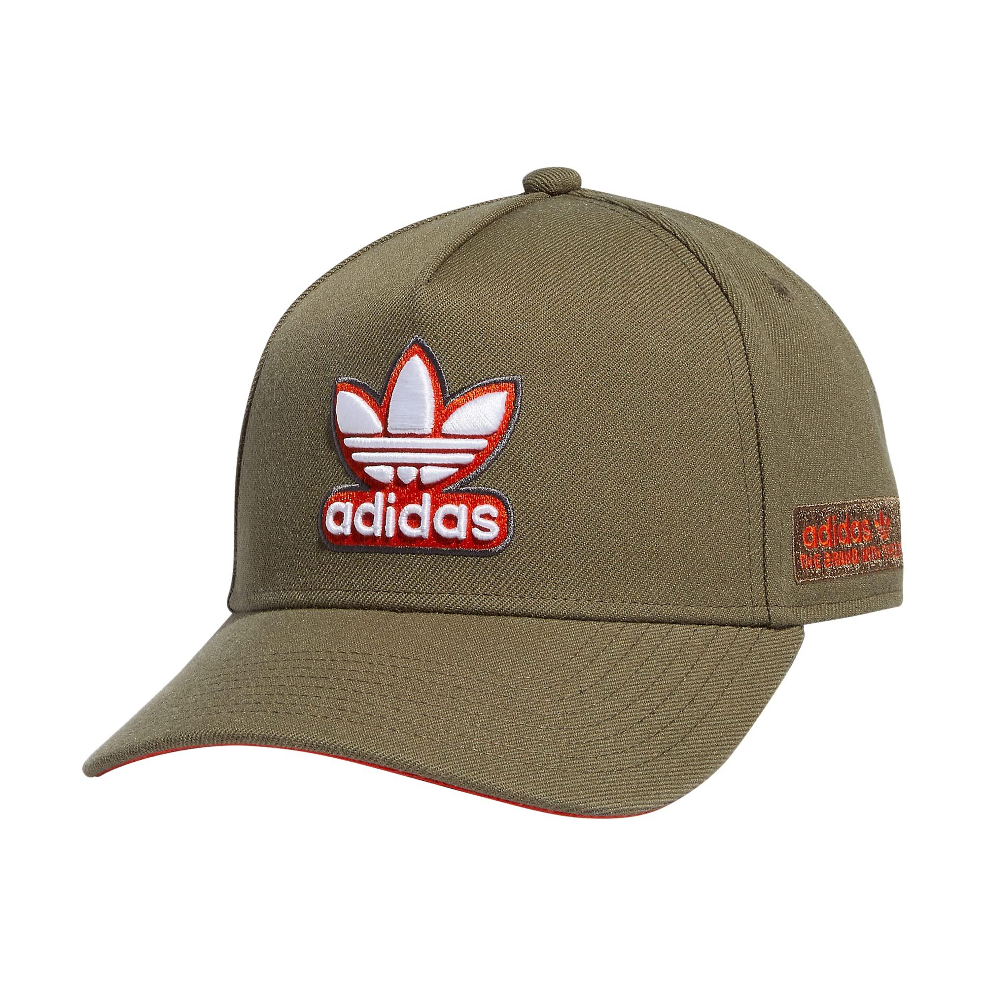 adidas Originals A-frame 5 Panel High Crown Structured Snapback Hat in  Green for Men | Lyst
