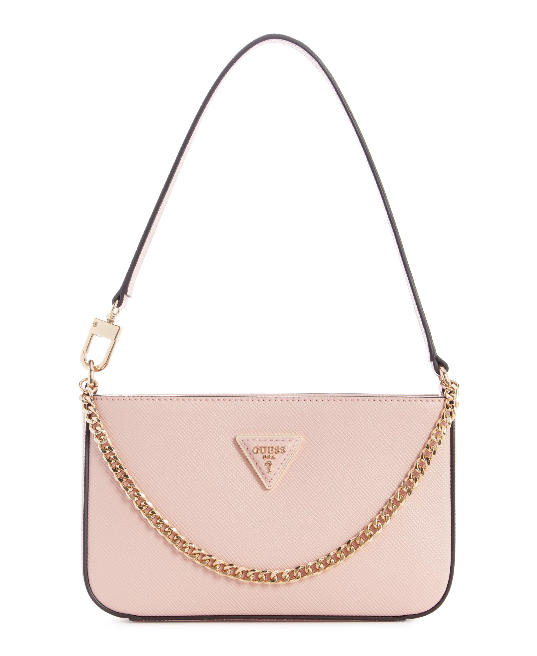 Guess Brynlee Mini Top Zip Shoulder Bag in Pink | Lyst