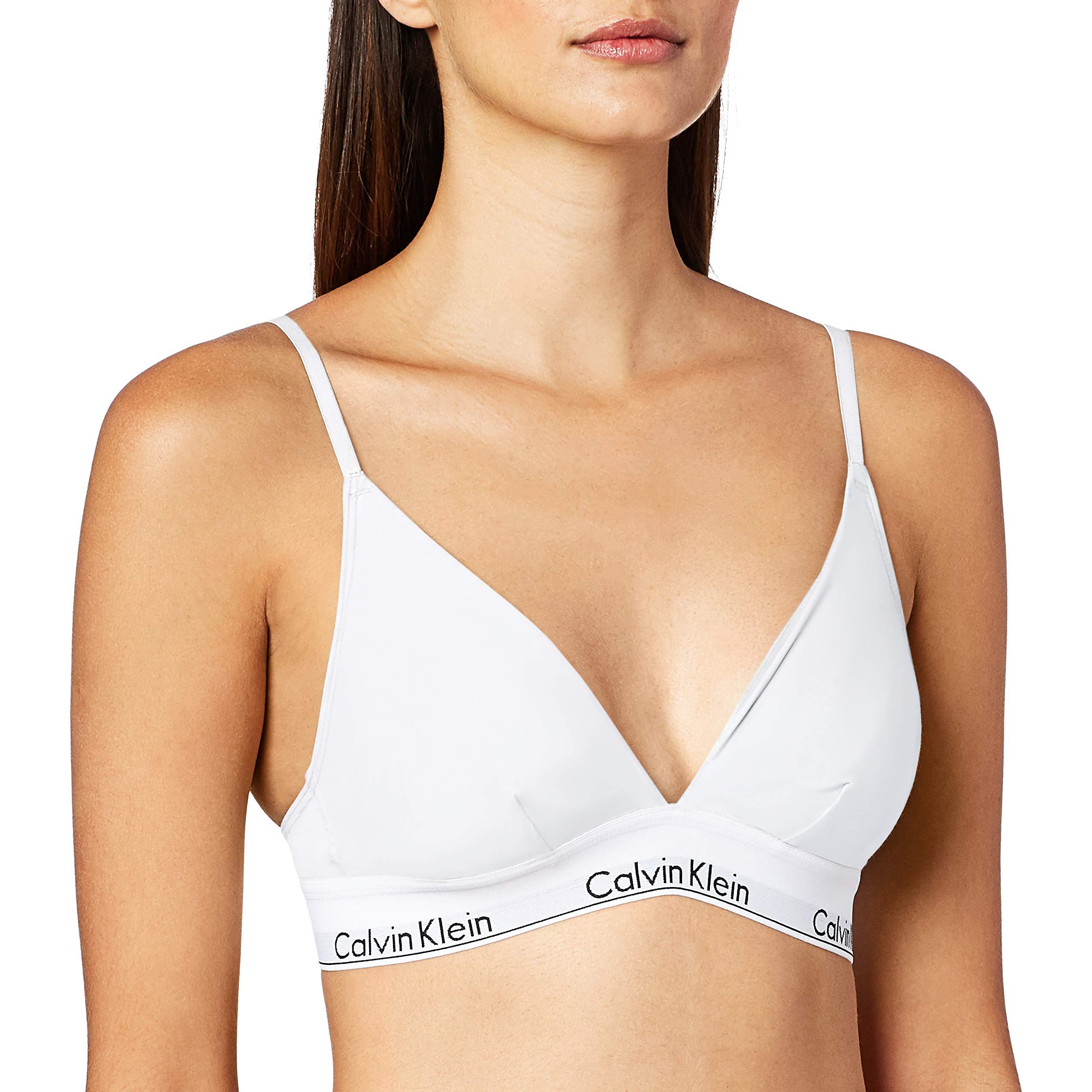 Calvin Klein Modern Cotton Unlined Triangle Bralette in White - Save 61% |  Lyst
