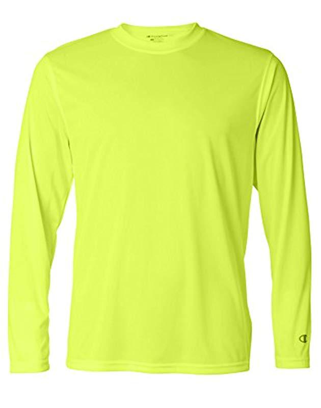 champion yellow long sleeve shirt
