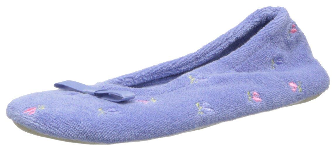 isotoner terry ballerina slippers