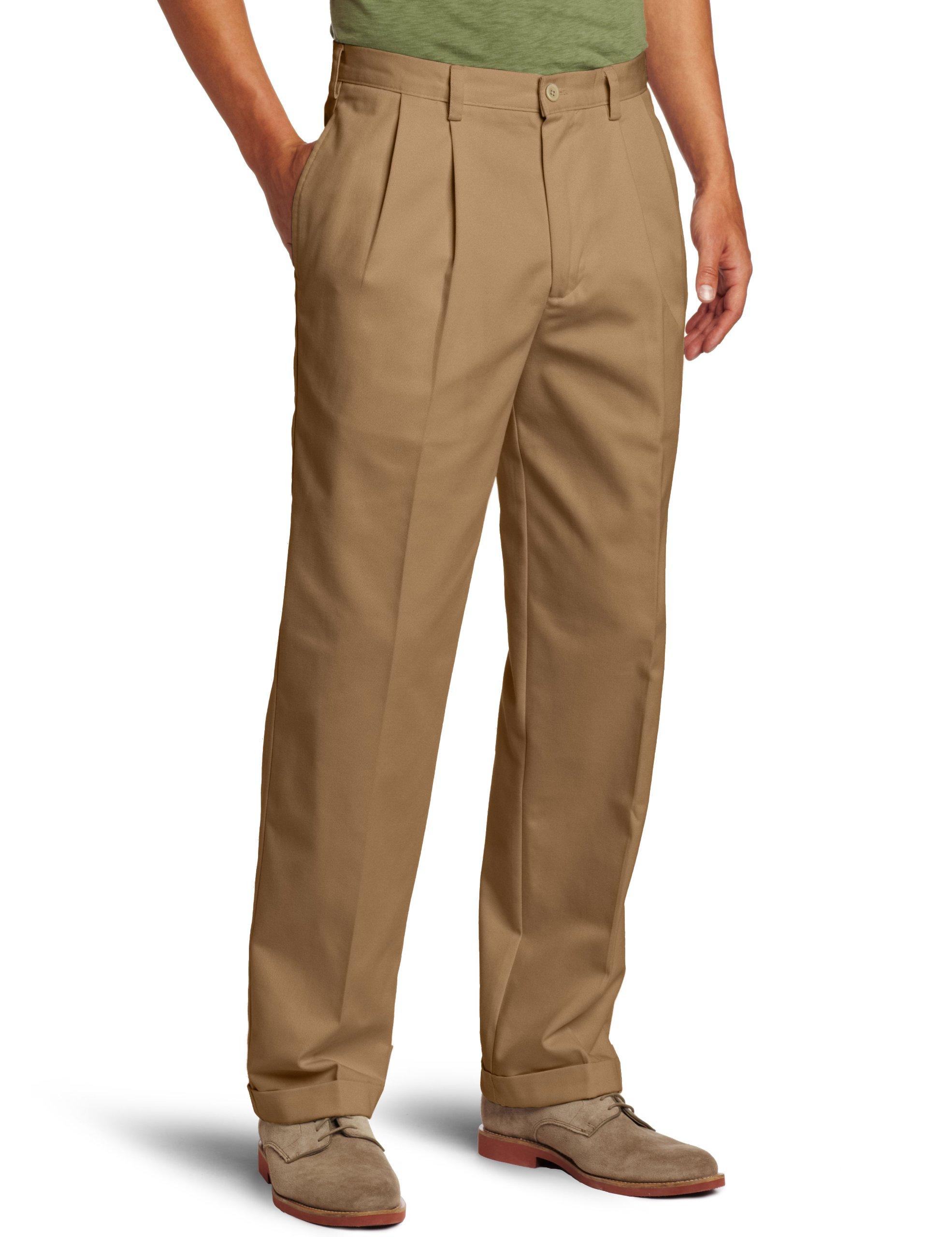 Izod ~ Classic American Chino Men's Double Pleated Pants $50 NWT 