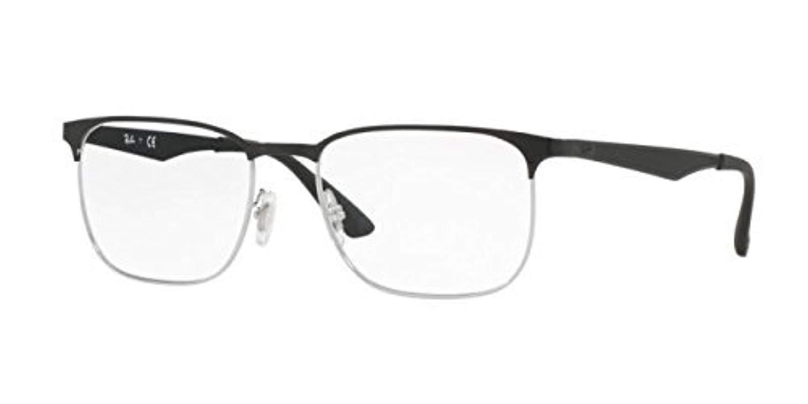 RayBan Unisex Rx6363 Eyeglasses in Metallic for Men Lyst